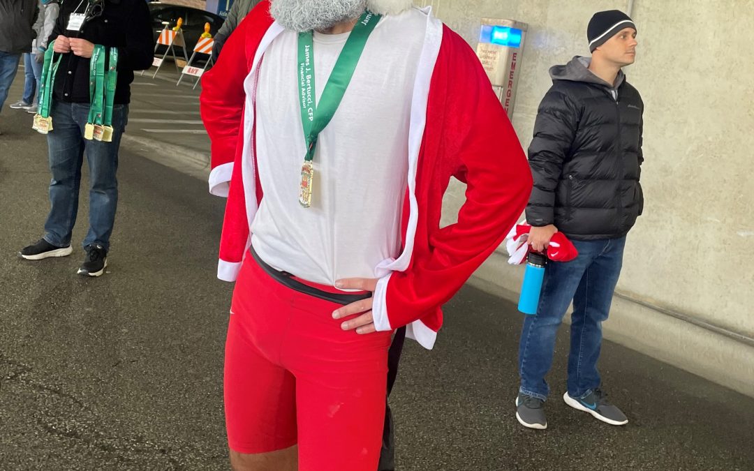 Forget the Fake Beard, Overall Santa Run Winner Grew His Own