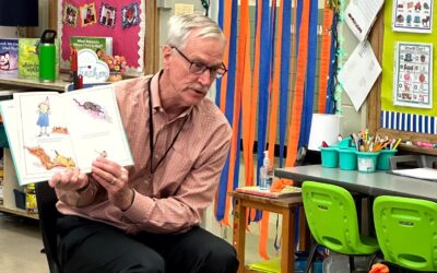 Bears Chairman Makes Surprise Visit to St. Raymond School