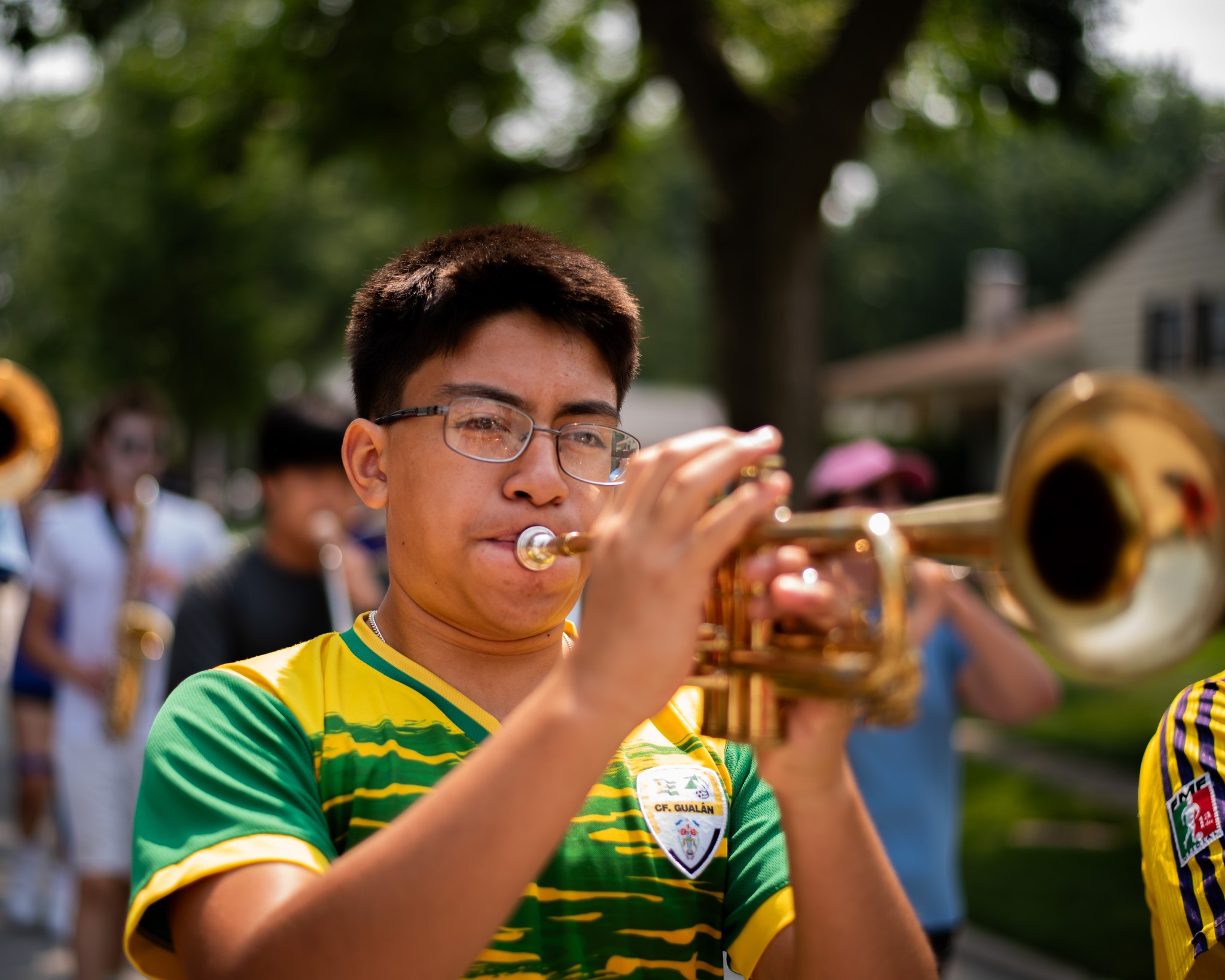 Marching Bands Break Camp with Neighborhood Parades