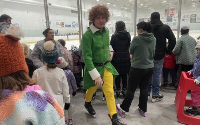 Holiday Characters from the Movies Skate with Rolling Meadows Patrons