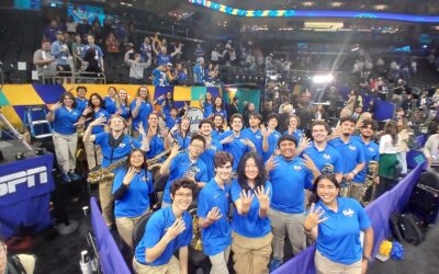 From Palatine Drum Major Directs Band at the Women’s National Championship Game